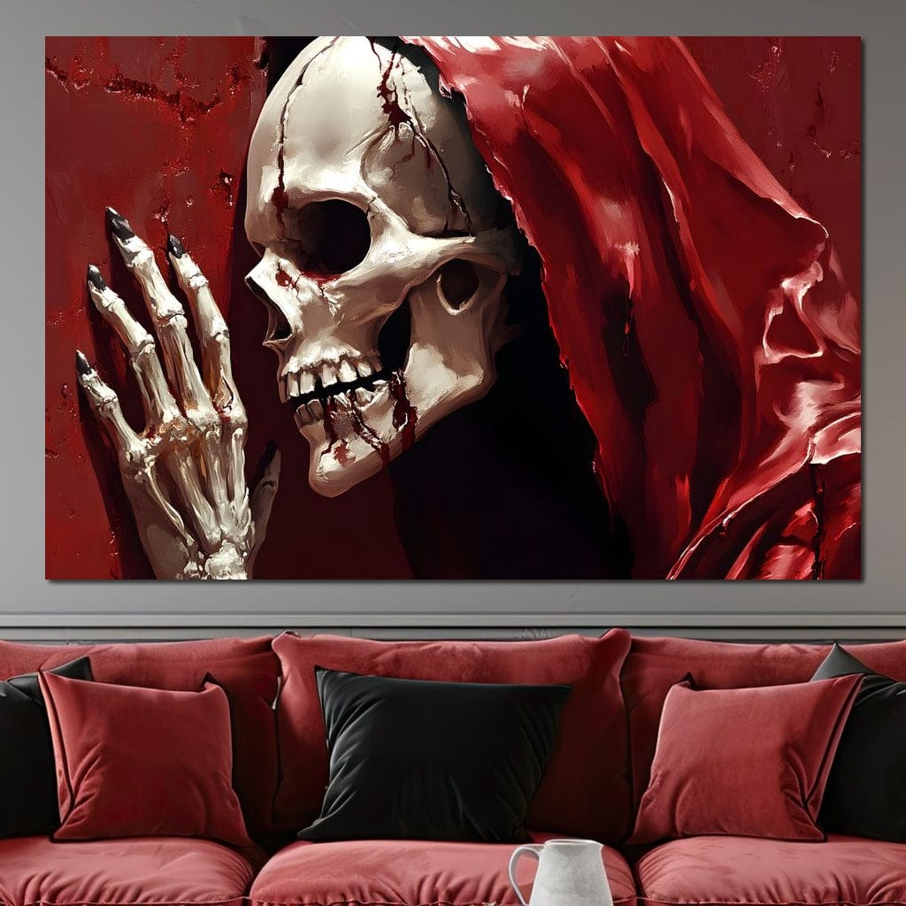 Skeletons Shroud of Silence Canvas Wall Art
