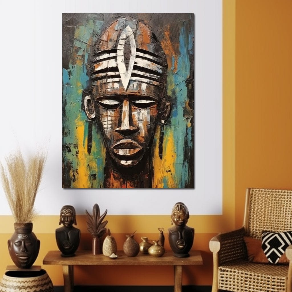Tribal Mask 18 Canvas Wall Art