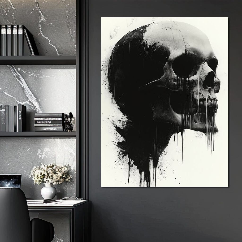 Morality's Black Veil Canvas Wall Art