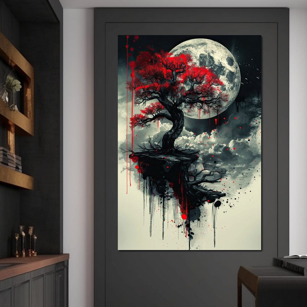 Lunar Blossom Drifts Canvas Wall Art