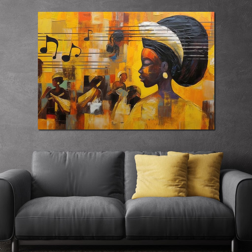 African Sounds 04 Canvas Wall Art