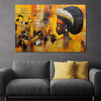 African Sounds 04 Canvas Wall Art