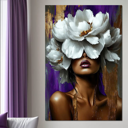 Radiant Blossom Essence Canvas Wall Art