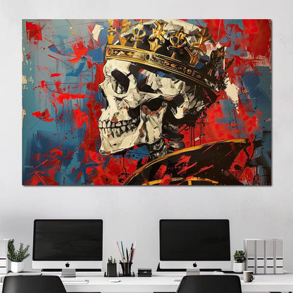 Revelation of Regal Skeletons Canvas Wall Art
