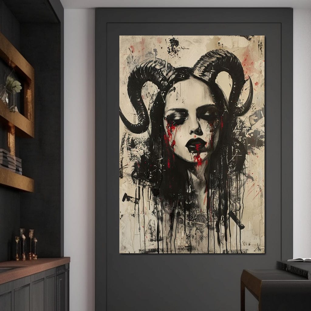 Dark Majesty Unveiled Canvas Wall Art