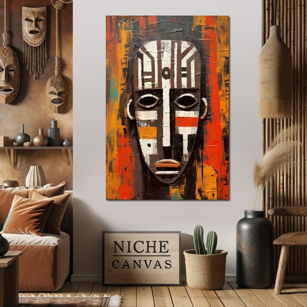Tribal Mask 13 Canvas Wall Art