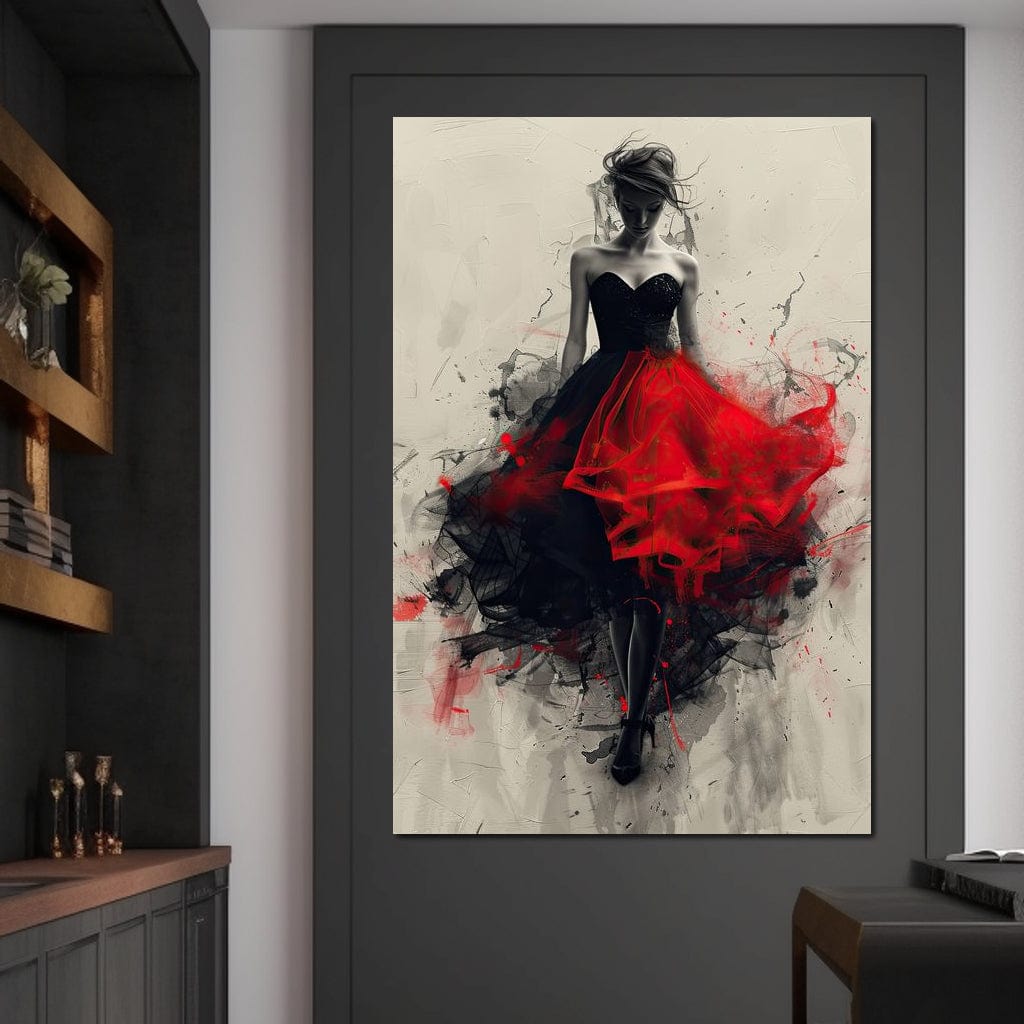 Flame of the Midnight Dance Canvas Wall Art