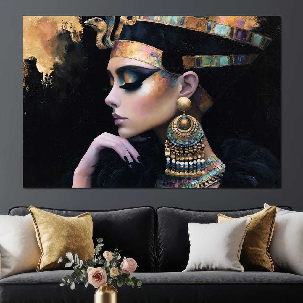 Ancient Egyptian Woman Canvas Wall Art