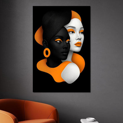 Faces of Balance Canvas Wall Art