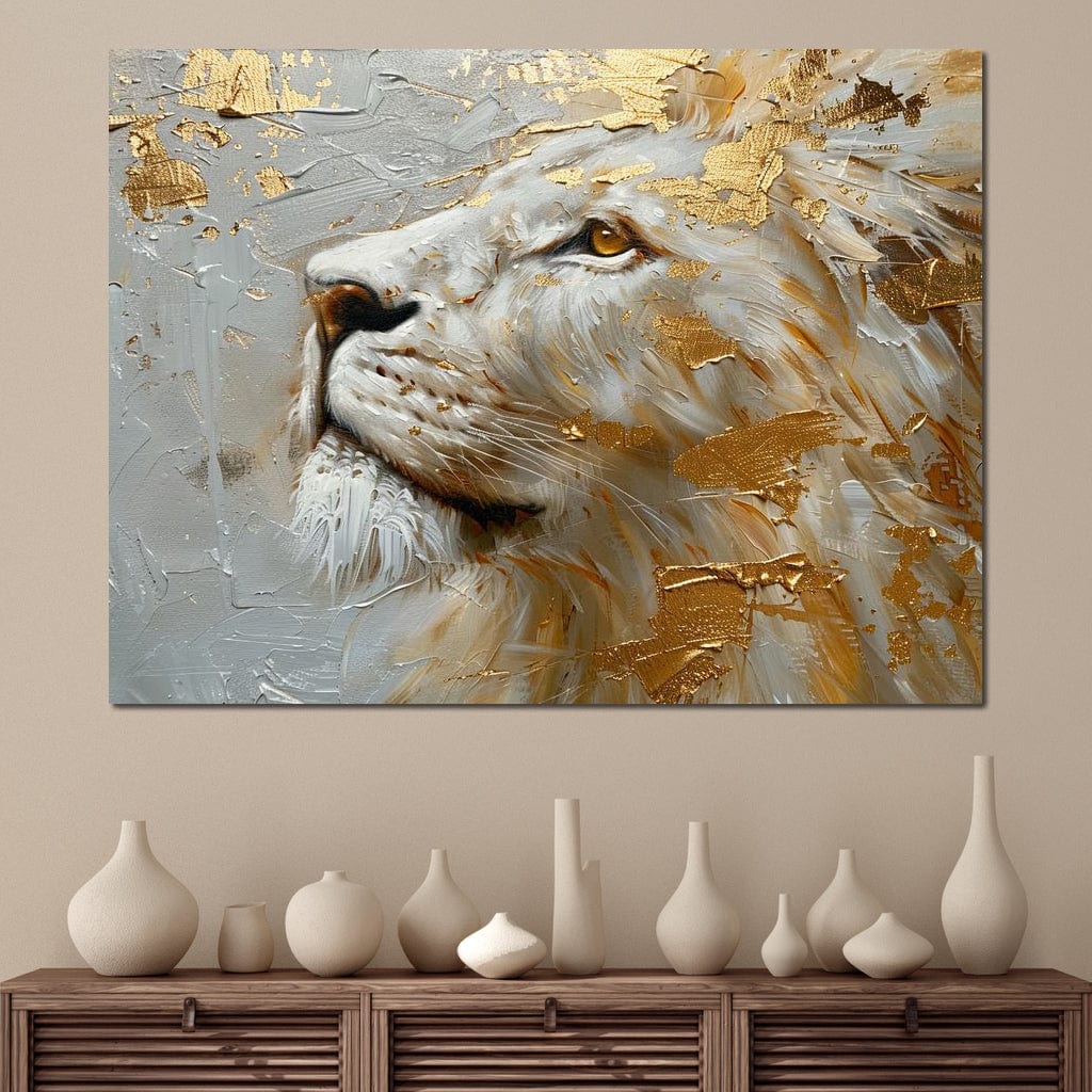 Golden Sovereign Stare Canvas Wall Art