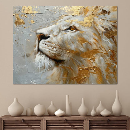 Golden Sovereign Stare Canvas Wall Art