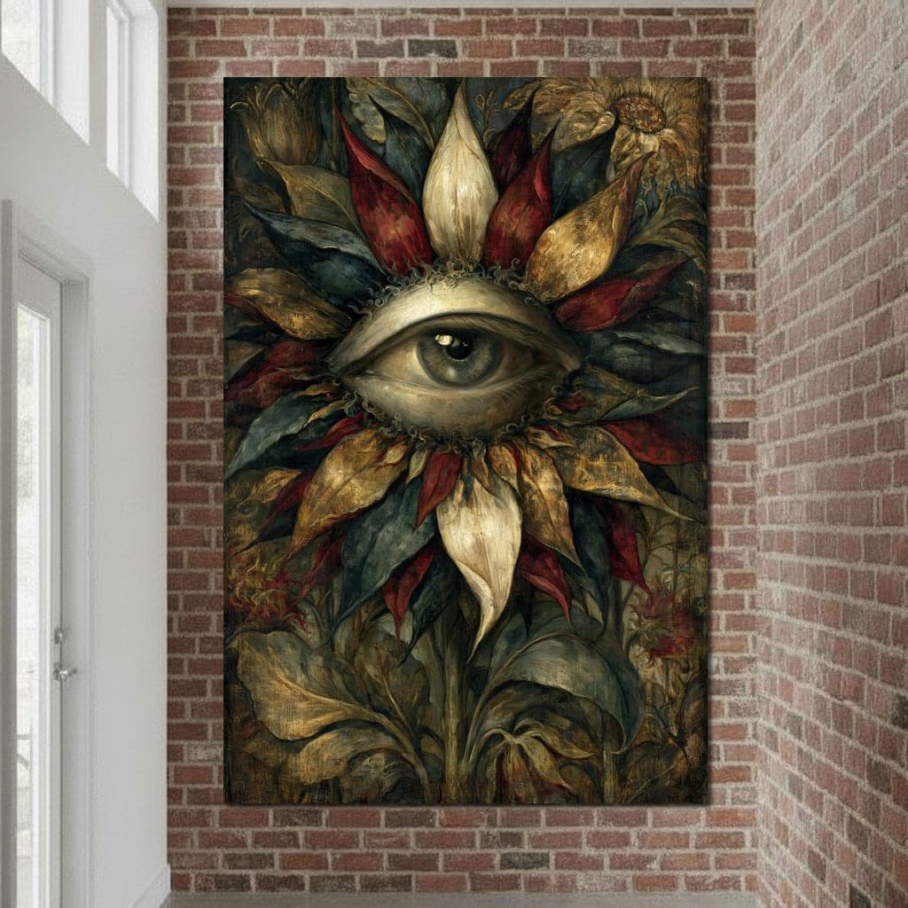Watchful Petals Of Eternity Canvas Wall Art