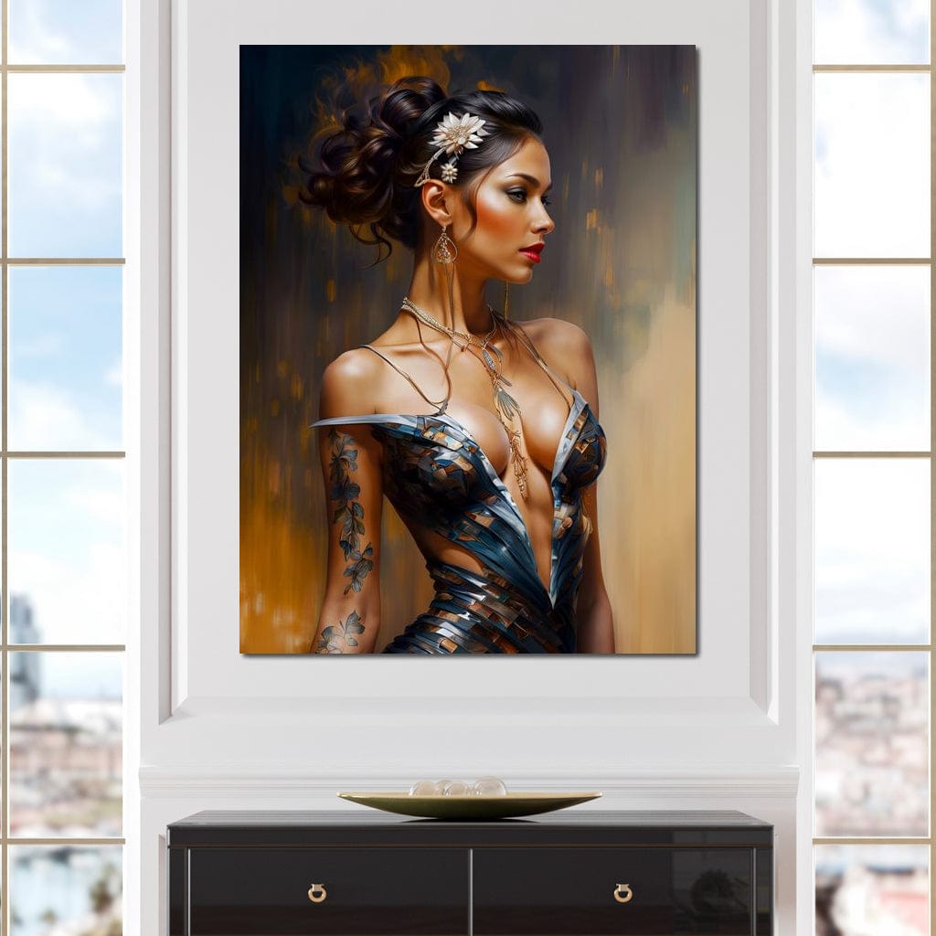 Female Portrait 071 Canvas Wall Art
