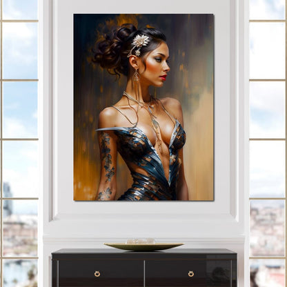 Female Portrait 071 Canvas Wall Art
