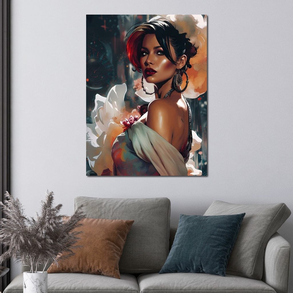 Female Portrait 114 Canvas Wall Art