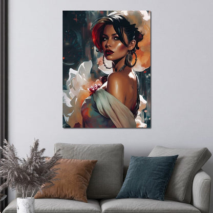 Female Portrait 114 Canvas Wall Art