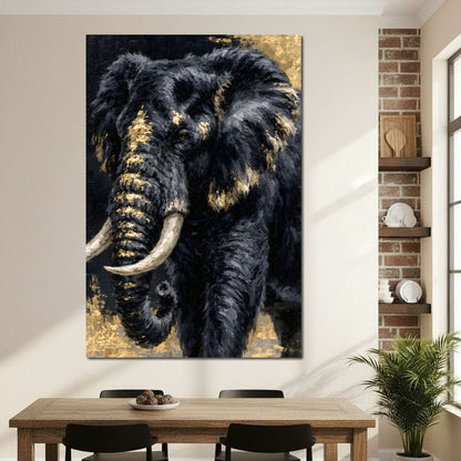 Gilded Majesty of the Wild Canvas Wall Art