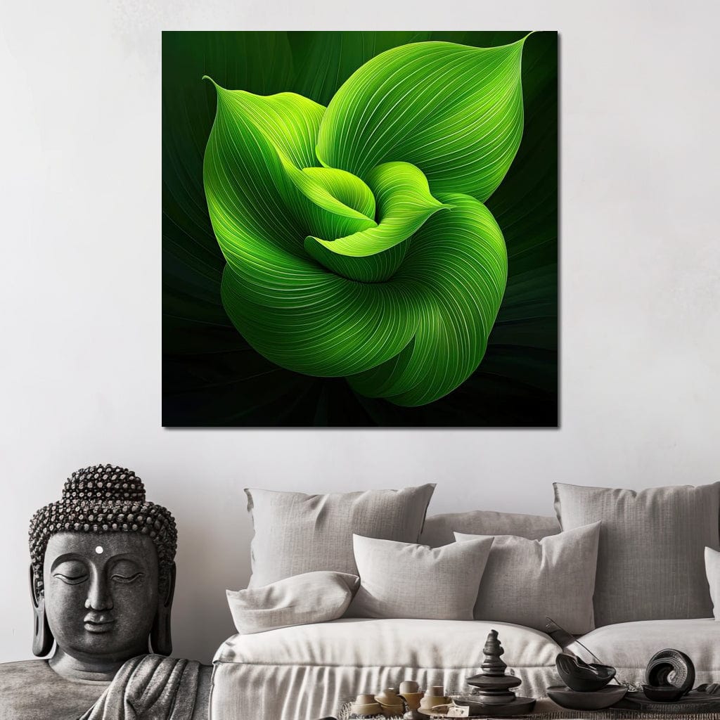 Emerald Whispers Canvas Wall Art
