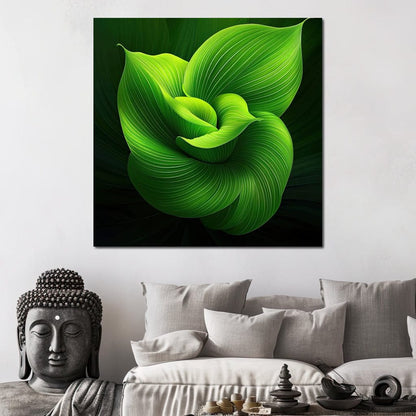 Emerald Whispers Canvas Wall Art