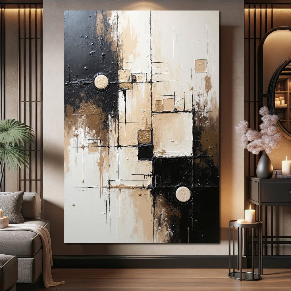 Fading Coordinates Canvas Wall Art