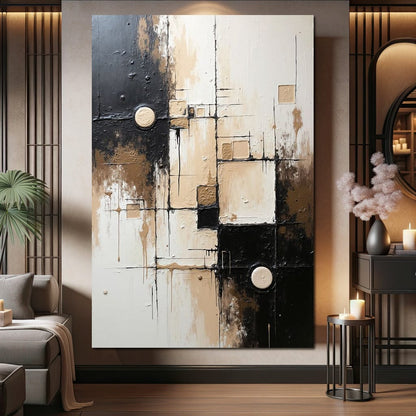 Fading Coordinates Canvas Wall Art