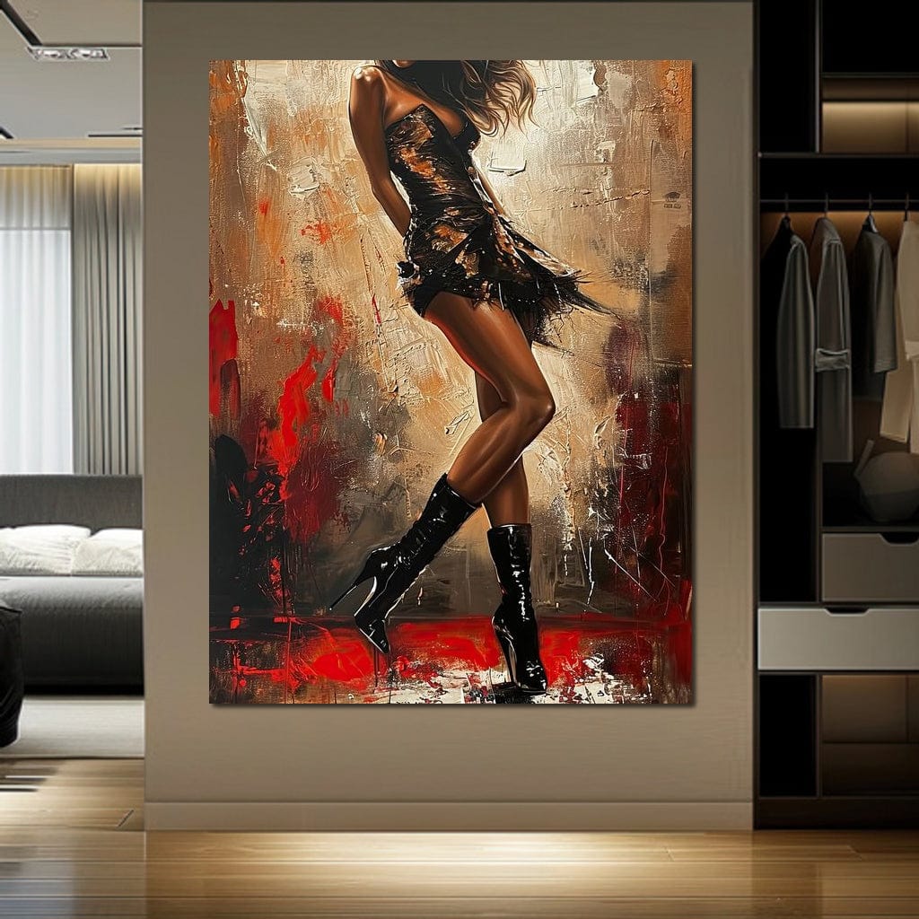 Alluring Legs Rhythm Canvas Wall Art