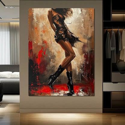 Alluring Legs Rhythm Canvas Wall Art