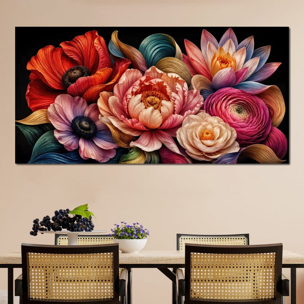 The Bouquet That Learned To Sing Canvas Wall Art