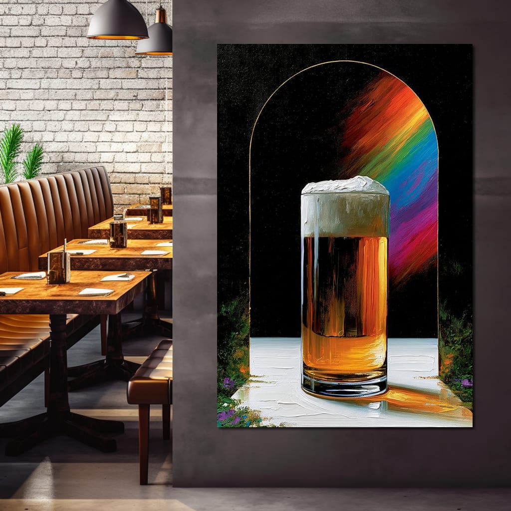 Golden Hour Ritual Beside The Arch Canvas Wall Art