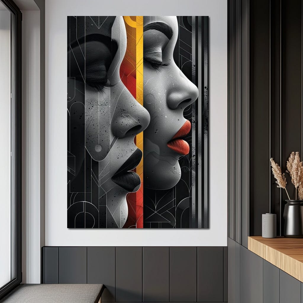 Silhouette Secrets Unveiled Canvas Wall Art