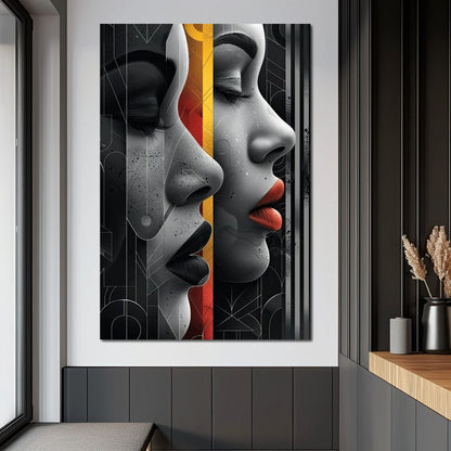 Silhouette Secrets Unveiled Canvas Wall Art