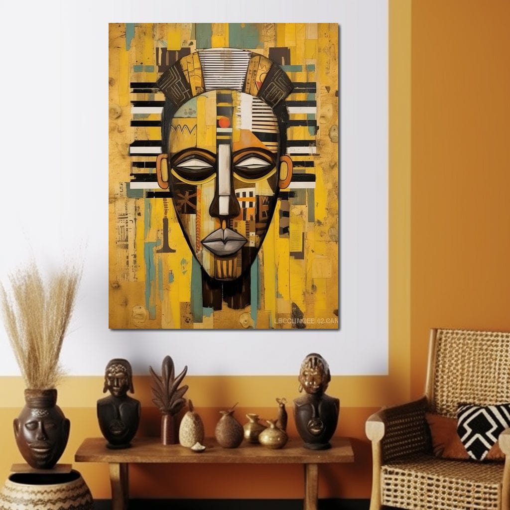 Tribal Mask 05 Canvas Wall Art