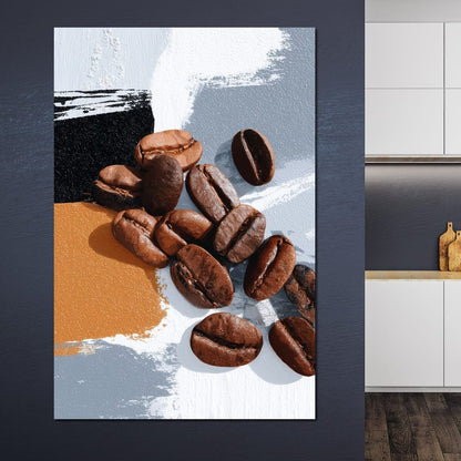 Coffee Beans Modern Vibe Canvas Wall Art