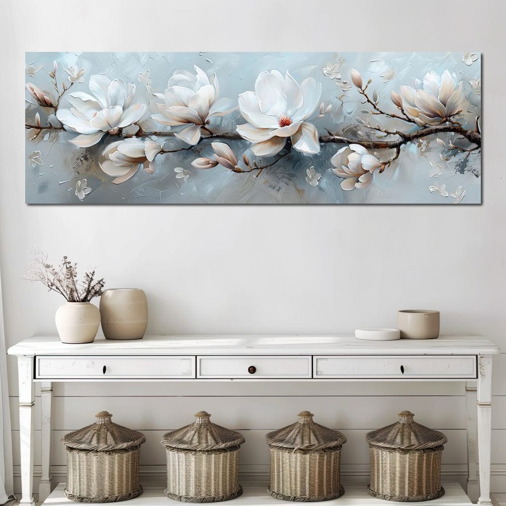 Serene Blossom Symphony Canvas Wall Art