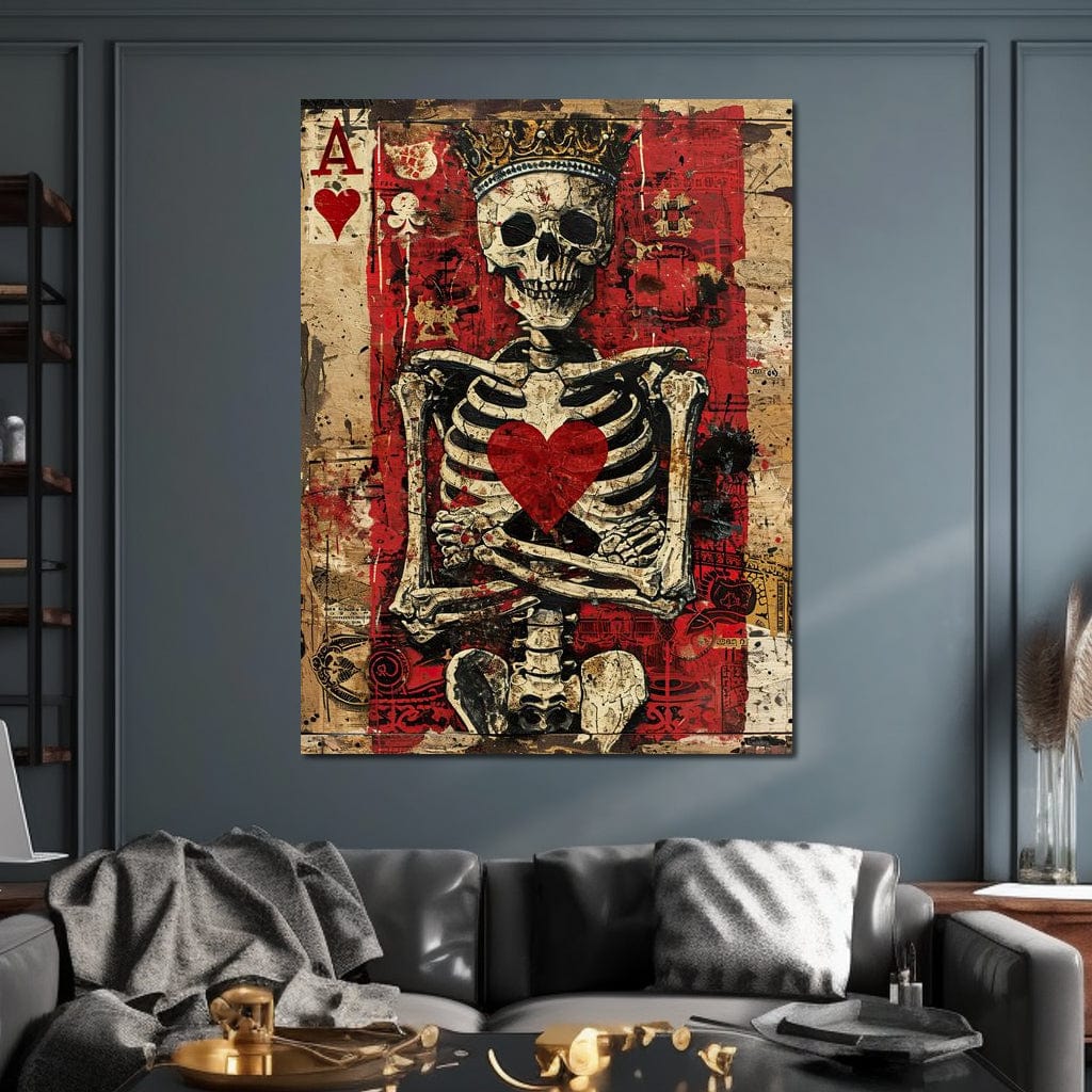 Romantic Skeleton 2 Canvas Wall Art
