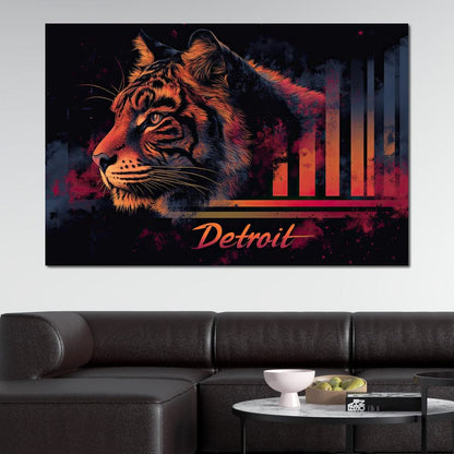 Urban Detroit Canvas Wall Art