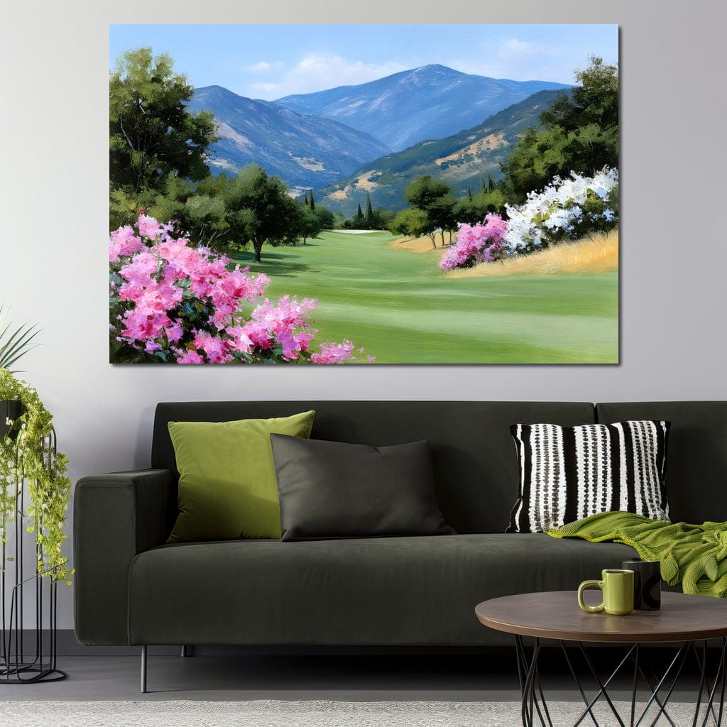 Mountain Meadow Blooms Canvas Wall Art