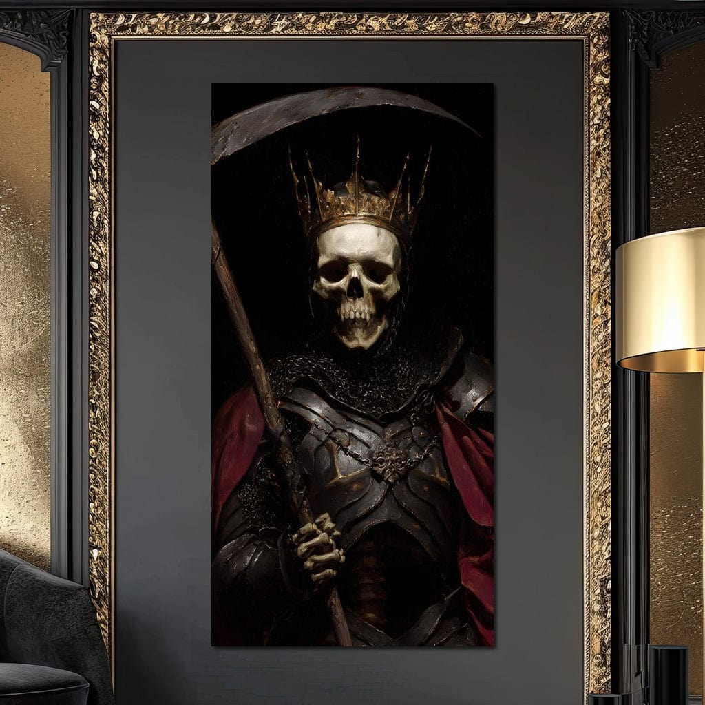 King of Bone and Shadow Reign Canvas Wall Art