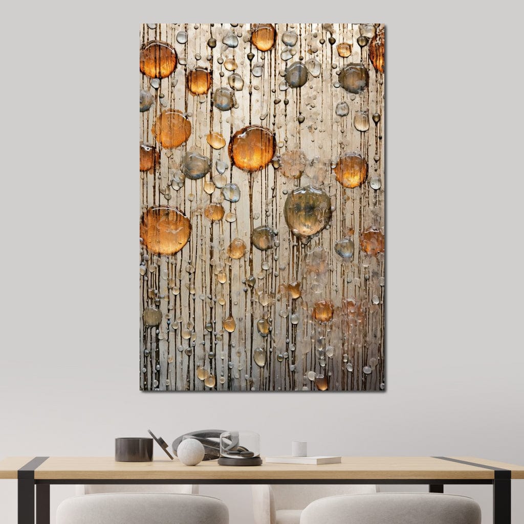 Droplet Hues Canvas Wall Art