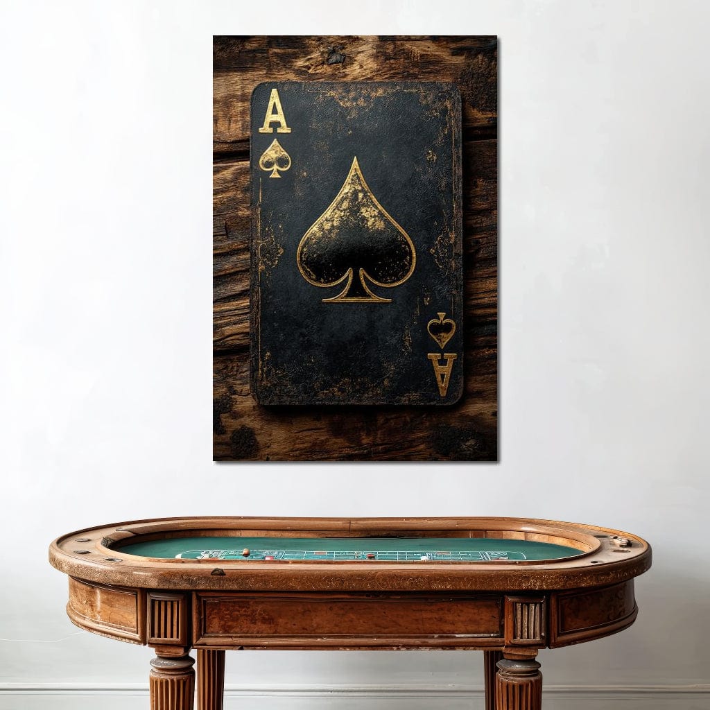 Ace of Spades Canvas Wall Art