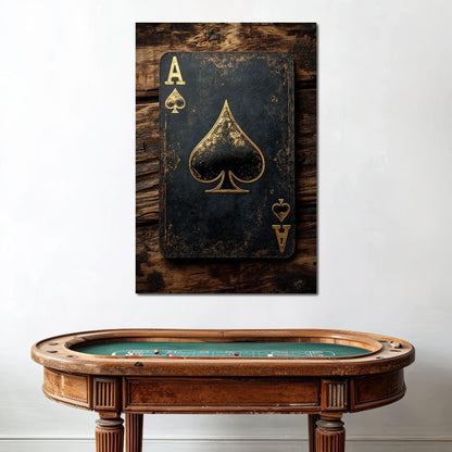 Ace of Spades Canvas Wall Art