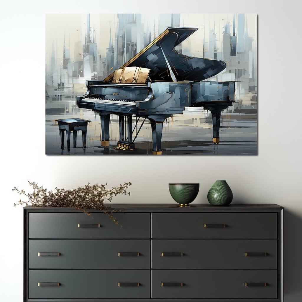 The Grand Piano Canvas Wall Art