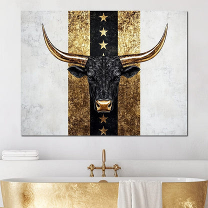 Bull Star Pathway Majesty Canvas Wall Art