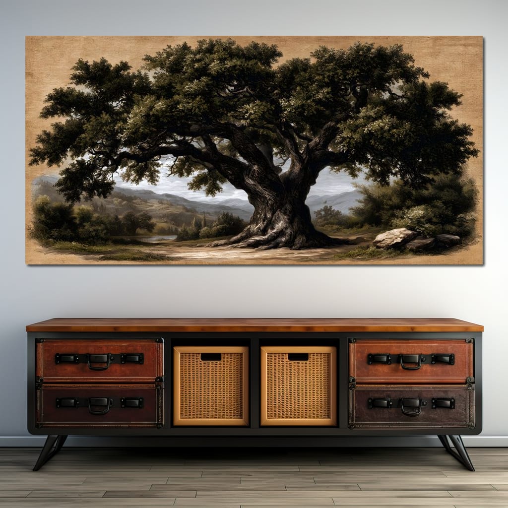 Guardian of the Ancient Hollow Canvas Wall Art