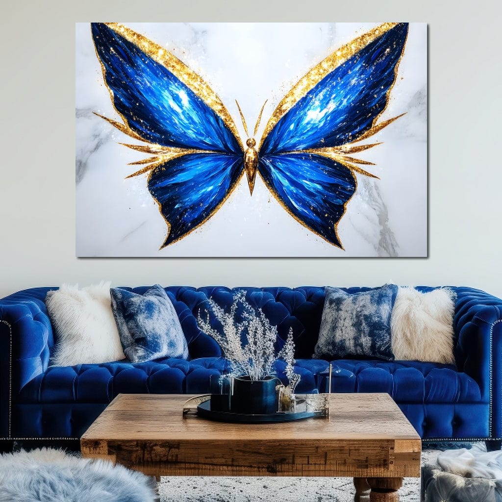 Radiant Butterfly Flight Fantasy Canvas Wall Art