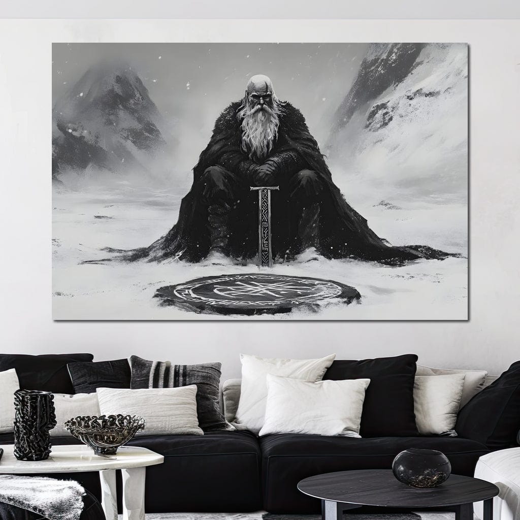 Ancient Nordic Vigilance Canvas Wall Art