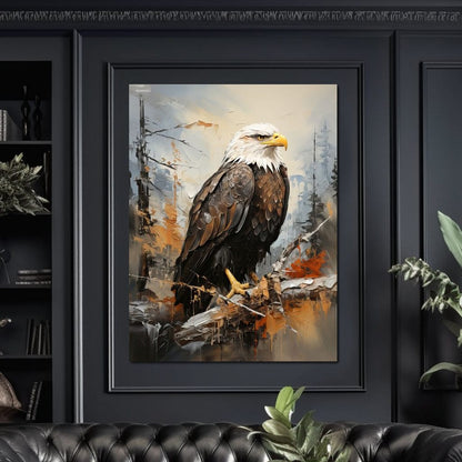 Majestic Eagle Outlook Canvas Wall Art