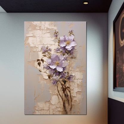 Blossoms Amidst Ruins Canvas Wall Art