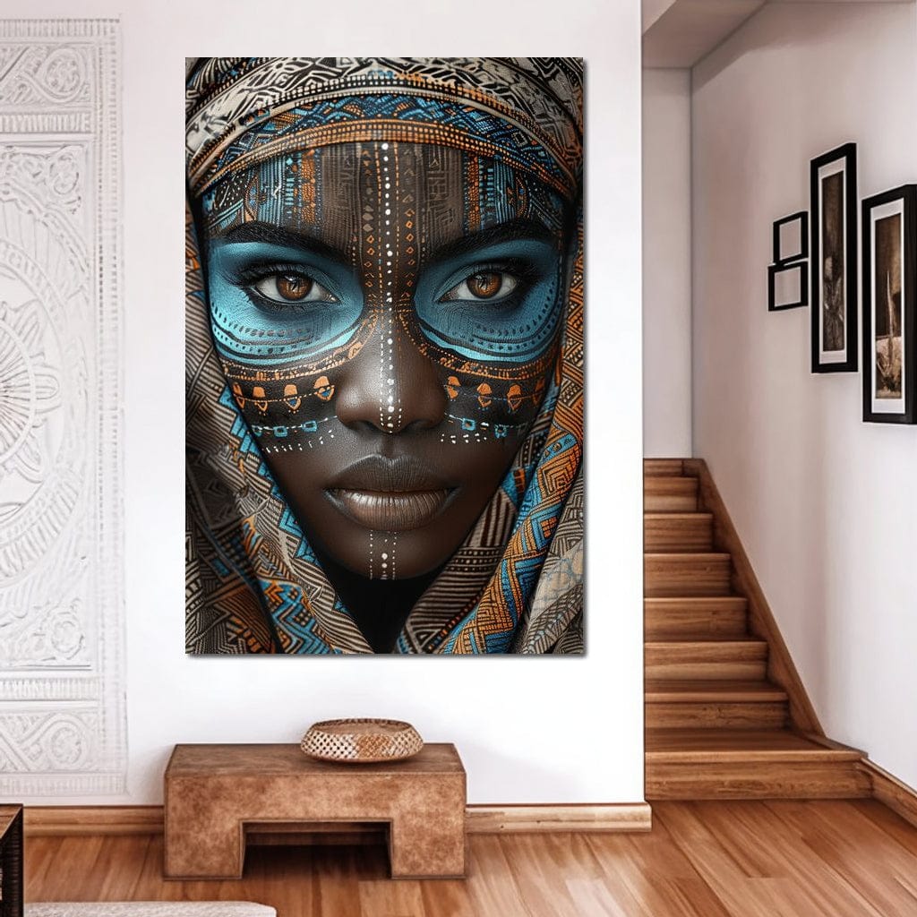 Tribal Beauty Unveiled Canvas Wall Art