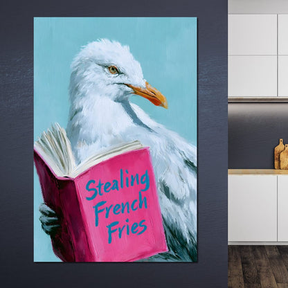 A Gull Studies The Culinary Arts Canvas Wall Art